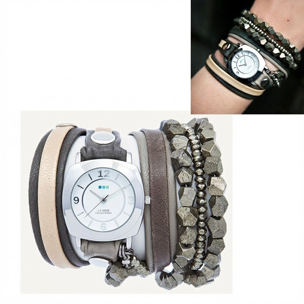 NEW! LA MER COLLECTIONS - Venus Stones Wrap Watch